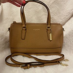 Coach Saffiano mini satchel bag